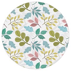 Leaf Seamless Pattern  Round Trivet