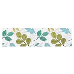 Leaf Seamless Pattern  Oblong Satin Scarf (16  X 60 ) by Safari