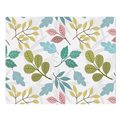 Leaf Seamless Pattern  Premium Plush Fleece Blanket (large) by Safari