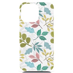 Leaf Seamless Pattern  Iphone 14 Pro Max Black Uv Print Case by Safari