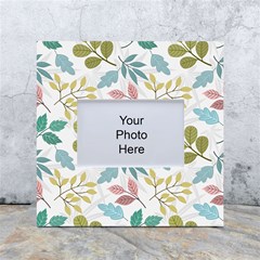 Leaf Seamless Pattern  White Box Photo Frame 4  X 6  by Safari