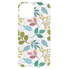 Leaf Seamless Pattern  Iphone 14 Black Uv Print Case by Safari