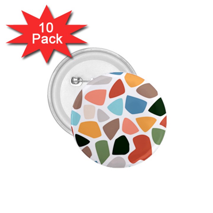 Shapes Seamless Pattern 1.75  Buttons (10 pack)