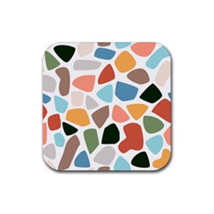 Shapes Seamless Pattern Rubber Coaster (square) by Safari