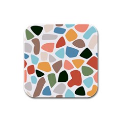 Shapes Seamless Pattern Rubber Square Coaster (4 Pack) by Safari