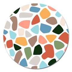 Shapes Seamless Pattern Magnet 5  (round) by Safari