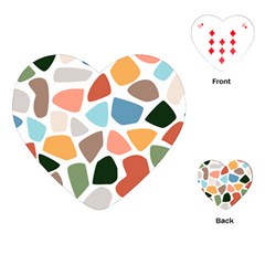 Shapes Seamless Pattern Playing Cards Single Design (heart)