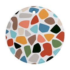 Shapes Seamless Pattern Round Ornament (two Sides)