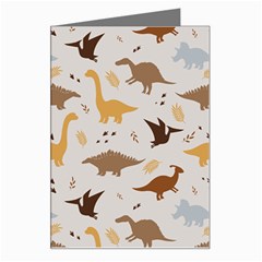 Seamless Dino Pattern Greeting Card by Safari