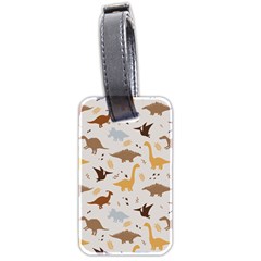 Seamless Dino Pattern Luggage Tag (two Sides) by Safari