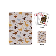 Seamless Dino Pattern Playing Cards Single Design (Mini)