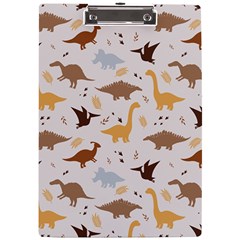 Seamless Dino Pattern A4 Acrylic Clipboard