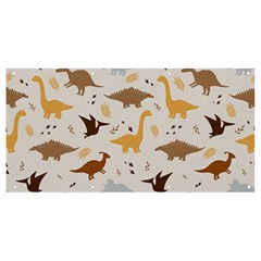 Seamless Dino Pattern Banner And Sign 8  X 4 