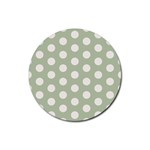 Polk Dots Seamless Pattern Rubber Round Coaster (4 pack) Front