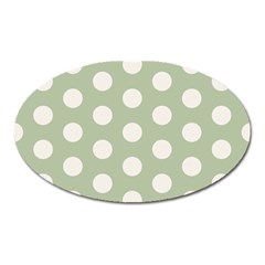 Polk Dots Seamless Pattern Oval Magnet