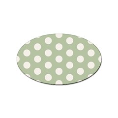 Polk Dots Seamless Pattern Sticker Oval (100 Pack)