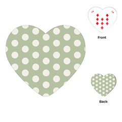 Polk Dots Seamless Pattern Playing Cards Single Design (heart)