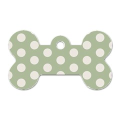 Polk Dots Seamless Pattern Dog Tag Bone (one Side)