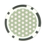 Polk Dots Seamless Pattern Poker Chip Card Guard Front