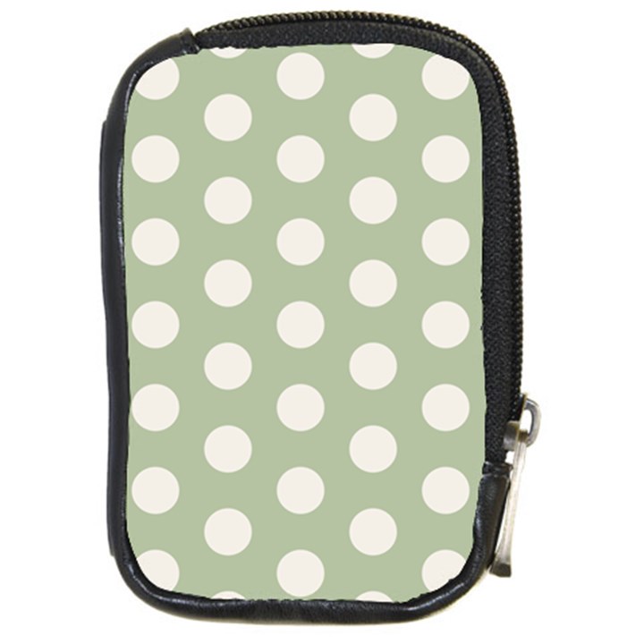 Polk Dots Seamless Pattern Compact Camera Leather Case