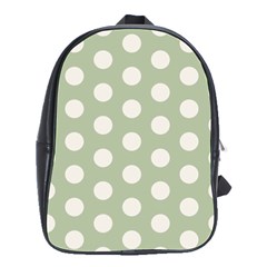 Polk Dots Seamless Pattern School Bag (large) by Safari