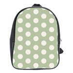 Polk Dots Seamless Pattern School Bag (Large) Front