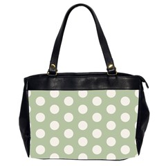 Polk Dots Seamless Pattern Oversize Office Handbag (2 Sides)