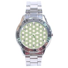 Polk Dots Seamless Pattern Stainless Steel Analogue Watch