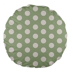 Polk Dots Seamless Pattern Large 18  Premium Flano Round Cushions by Safari