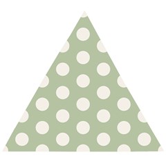 Polk Dots Seamless Pattern Wooden Puzzle Triangle by Safari