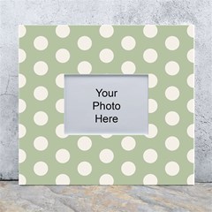 Polk Dots Seamless Pattern White Wall Photo Frame 5  X 7  by Safari