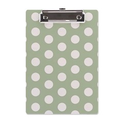 Polk Dots Seamless Pattern A5 Acrylic Clipboard by Safari