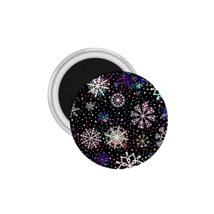 Shiny Winter Snowflake Abstract Christmas Cold Crystal December 1.75  Magnets