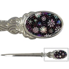 Shiny Winter Snowflake Abstract Christmas Cold Crystal December Letter Opener by Bedest