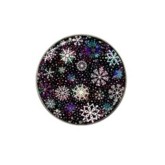 Shiny Winter Snowflake Abstract Christmas Cold Crystal December Hat Clip Ball Marker by Bedest