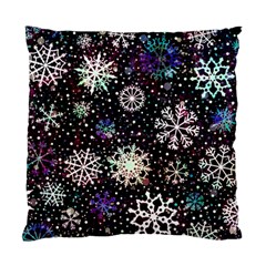 Shiny Winter Snowflake Abstract Christmas Cold Crystal December Standard Cushion Case (two Sides) by Bedest