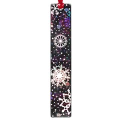 Shiny Winter Snowflake Abstract Christmas Cold Crystal December Large Book Marks by Bedest