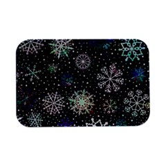 Shiny Winter Snowflake Abstract Christmas Cold Crystal December Open Lid Metal Box (silver)   by Bedest