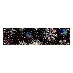 Shiny Winter Snowflake Abstract Christmas Cold Crystal December Banner And Sign 4  X 1  by Bedest