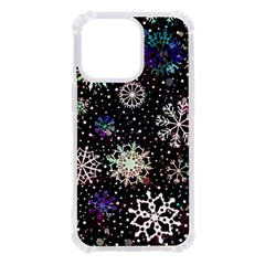 Shiny Winter Snowflake Abstract Christmas Cold Crystal December Iphone 13 Pro Tpu Uv Print Case by Bedest