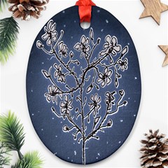 Nature Charm Drawing  Ornament (oval)