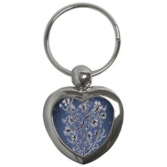 Nature Charm Drawing  Key Chain (heart) by dflcprintsclothing