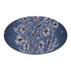 Nature Charm Drawing  Oval Magnet by dflcprintsclothing