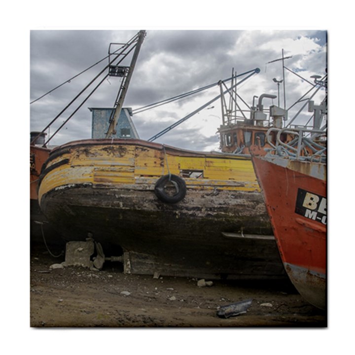 Maritime Memories, San Antonio Oeste, Rio Negro, Argentina Tile Coaster