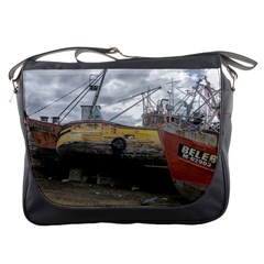 Maritime Memories, San Antonio Oeste, Rio Negro, Argentina Messenger Bag by dflcprintsclothing