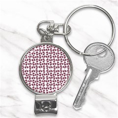 Love In Pieces Print Pattern Design Nail Clippers Key Chain by dflcprintsclothing