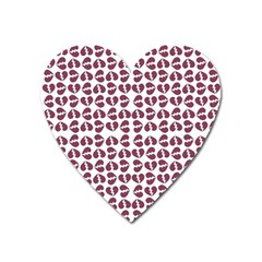 Love In Pieces Print Pattern Design Heart Magnet by dflcprintsclothing