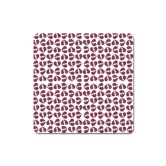 Love In Pieces Print Pattern Design Square Magnet by dflcprintsclothing