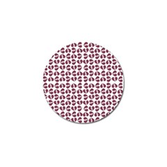 Love In Pieces Print Pattern Design Golf Ball Marker by dflcprintsclothing