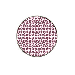 Love In Pieces Print Pattern Design Hat Clip Ball Marker (10 Pack) by dflcprintsclothing